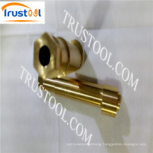 Clear Coated Round Brass Standoff Female Machining Part